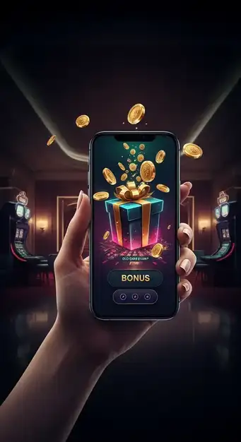 Bannière promotionnelle dorée du Winzter Casino illustrant le bonus de bienvenue progressif sur trois dépôts, atteignant 3000€.