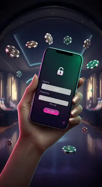 Interface de connexion sécurisée Winzter Casino avec champs email et mot de passe pour un accès rapide à votre compte personnel